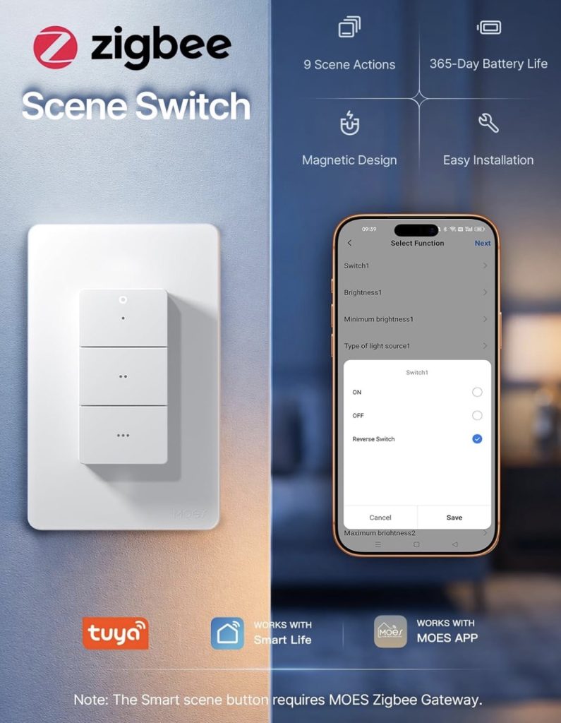 Moes Zigbee Switch