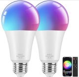 Brightever Smart A19 LED Light Bulbs (2) Pack $11.99